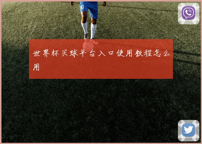 世界杯买球平台入口使用教程怎么用